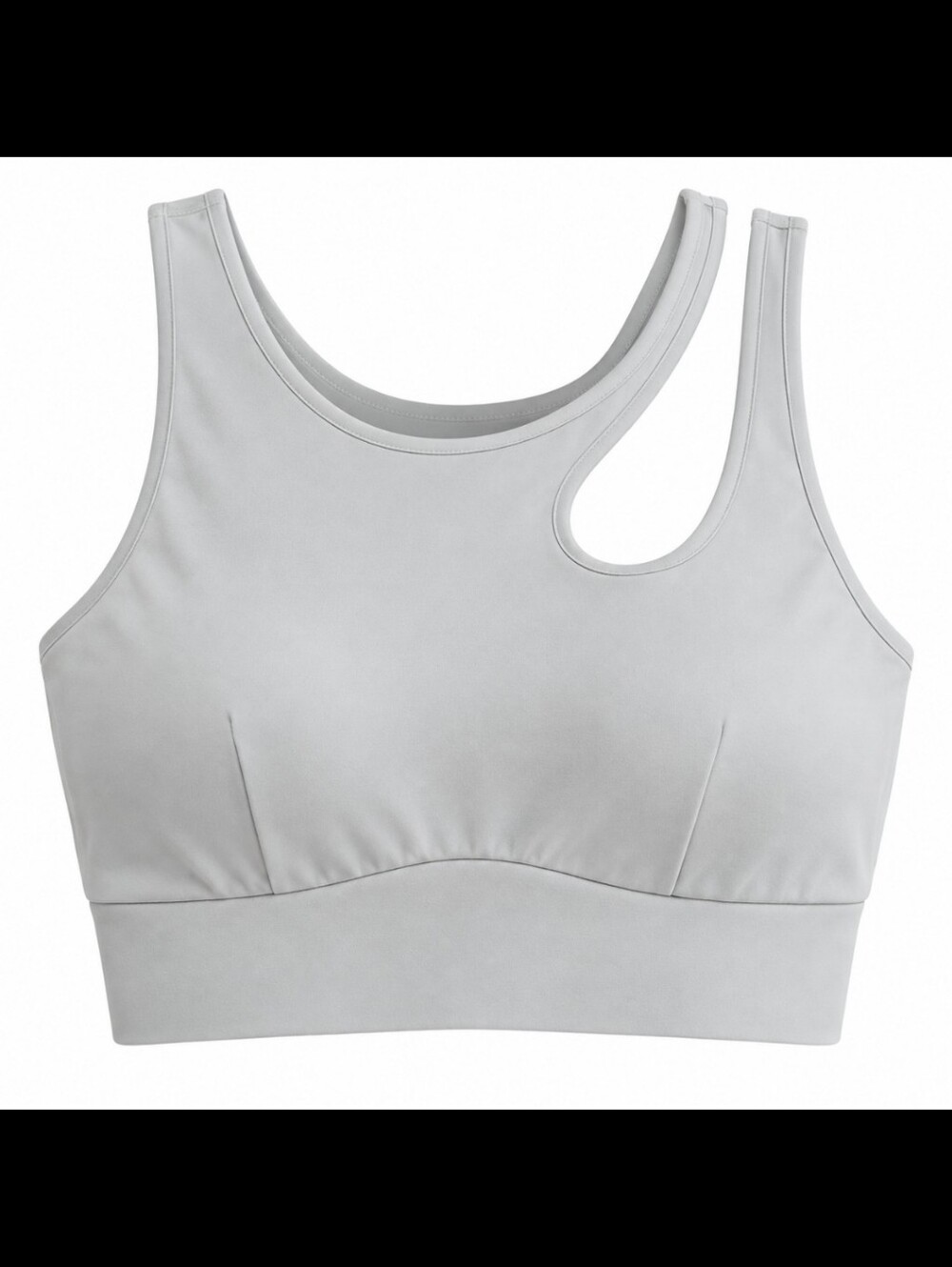 Fabletics Light Gray Racerback Sports Bra